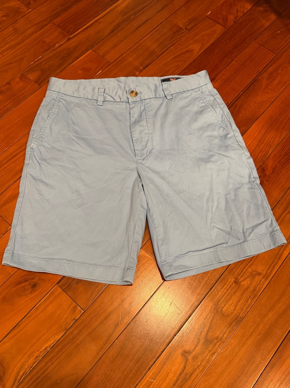 Light Blue Men’s 31” Vineyard Vines Cotton Chino Shorts